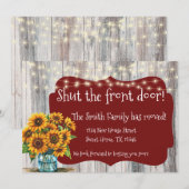 Bewegende aankondiging - Sluit de voordeur! (Voorkant / Achterkant)