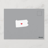 Bewegende Aankondiging Staat Pennsylvania Post Kaa Briefkaart (Achterkant)