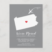 Bewegende Aankondiging Staat Pennsylvania Post Kaa Briefkaart (Voorkant)