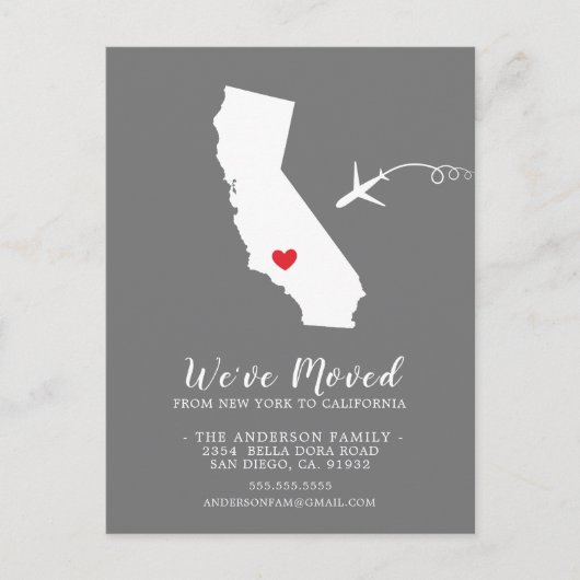 Bewegende aankondiging | State California Post Kaa (Voorkant)