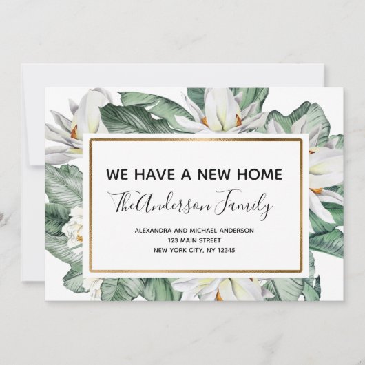 Bewegende aankondiging tropische bloemen (Voorkant)