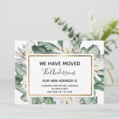 Bewegende aankondiging tropische bloemen (Staand voorkant)