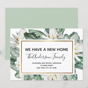 Bewegende aankondiging Tropische Floral