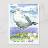 Bewegende aankondiging Utah Seagull Sego Lily Flow Briefkaart (Voorkant)