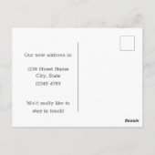 Bewegende aankondiging Washington Goldfinch Flower Briefkaart (Achterkant)