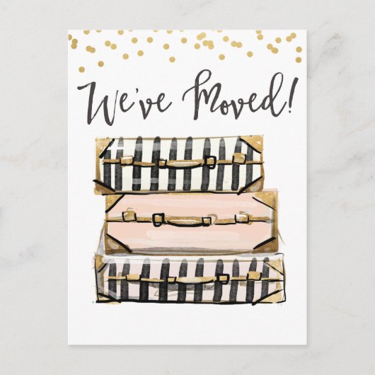 Bewegende aankondiging We hebben Briefkaart verpla (Voorkant)