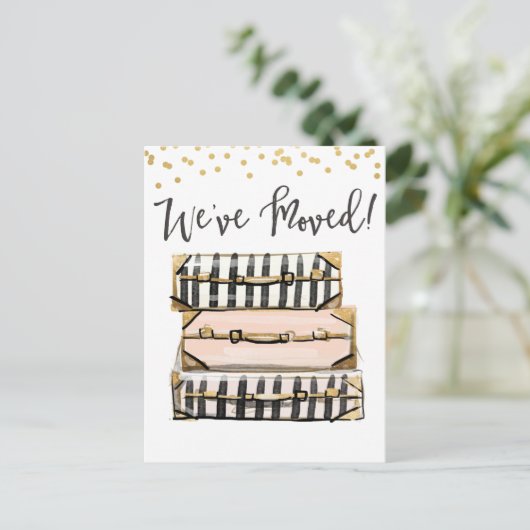 Bewegende aankondiging We hebben Briefkaart verpla (Staand voorkant)