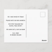 BEWEGENDE AANKONDIGING Wildbloemen Eenvoudig Aange Briefkaart (Achterkant)