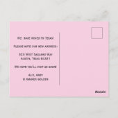 BEWEGENDE AANKONDIGING Wildbloemen Eenvoudig Aange Briefkaart (Achterkant)