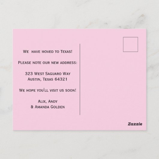 BEWEGENDE AANKONDIGING Wildbloemen Eenvoudig Aange Briefkaart (Achterkant)