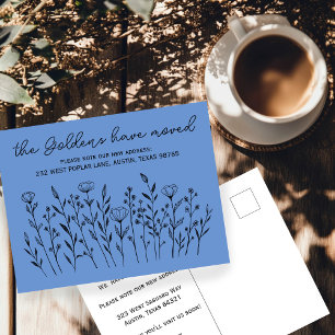BEWEGENDE AANKONDIGING Wildbloemen Eenvoudig Aange Briefkaart