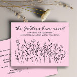 BEWEGENDE AANKONDIGING Wildbloemen Eenvoudig Aange Briefkaart<br><div class="desc">Stuur een bericht over uw verhuizing naar vrienden en familieleden met deze mooie bloemsierkunst. Klik op "personaliseren" om de tekst te bewerken of "bewerken met behulp van ontwerpgereedschap" om het aan te passen met uw eigen lettertypen, kleuren en de lay-out te wijzigen. Kijk in mijn winkel voor nog veel meer...</div>