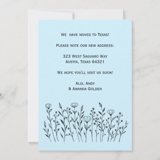 BEWEGENDE AANKONDIGING Wildbloemen Eenvoudige aang (Achterkant)