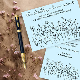 BEWEGENDE AANKONDIGING Wildbloemen Eenvoudige aang