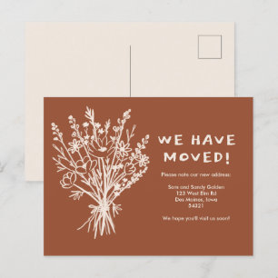 BEWEGENDE AANKONDIGING Wildflower Bouquet Schattig Briefkaart