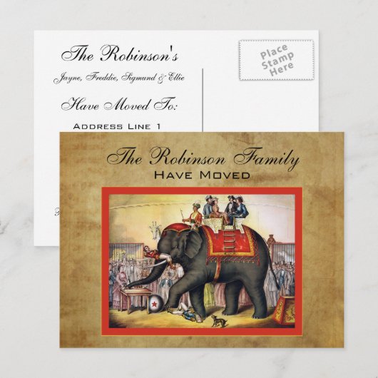  bewegende aankondigingen aankondigingskaart (Voorkant / Achterkant)