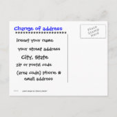 Bewegende aankondigingen Schattige gezicht Aankondigingskaart (Achterkant)