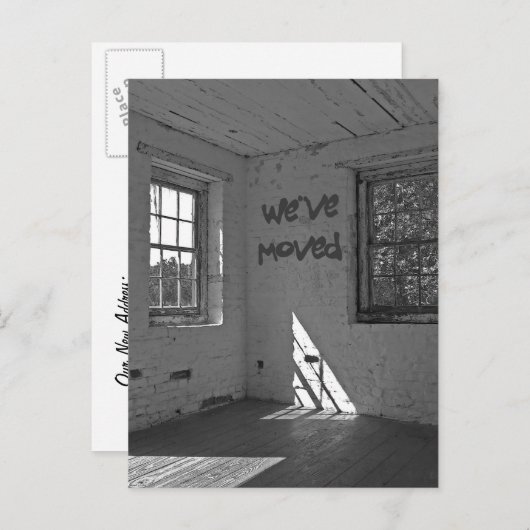 Bewegende adreswijziging Post Kaart (Voorkant / Achterkant)