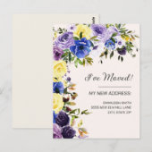 Bewegende bekendmaking Paarse geelgral Briefkaart (Voorkant / Achterkant)