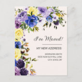 Bewegende bekendmaking Paarse geelgral Briefkaart (Voorkant)