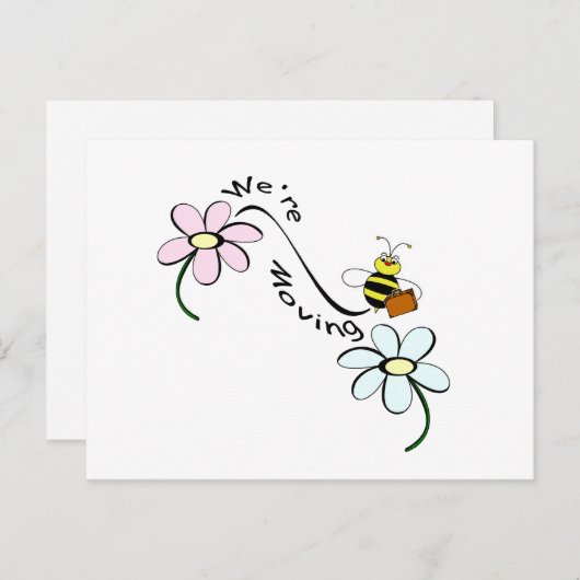 bewegende bij aankondigingskaart (Voorkant / Achterkant)