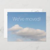 Bewegende briefkaarten met blauwe lucht en witte w (Voorkant / Achterkant)