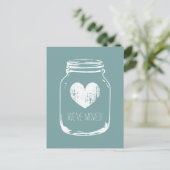  bewegende briefkaarten met ritse mason jar (Staand voorkant)