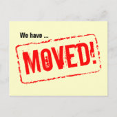 Bewegende briefkaarten met rood rubberen stempelon (Voorkant)