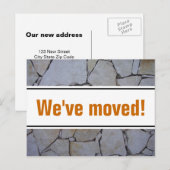 Bewegende briefkaarten met stenen achtergrond (Voorkant / Achterkant)