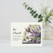 Bewegende de Drijvende Bloemen van het Venster van Briefkaart (Staand voorkant)