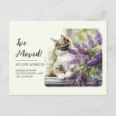 Bewegende de Drijvende Bloemen van het Venster van Briefkaart (Voorkant)