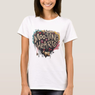 Bewegende harten t-shirt