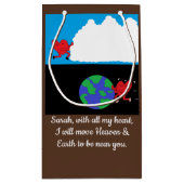 Bewegende hemel en aarde klein cadeauzakje (Achterkant)