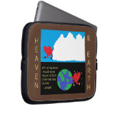 Bewegende hemel en aarde romantisch laptop sleeve (Voorkant Rechts)