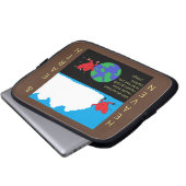 Bewegende hemel en aarde romantisch laptop sleeve (Voorkant onderkant)