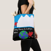 Bewegende hemel en aarde tote bag (Dichtbij)