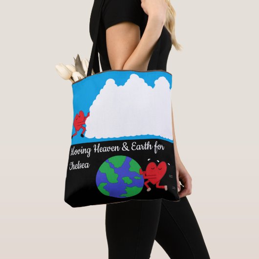 Bewegende hemel en aarde tote bag (Dichtbij)