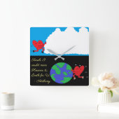 Bewegende hemel en aarde: vierkante klok (Huis)