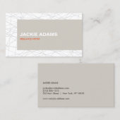 BEWEGENDE LIJNEN Nr. 3 Visitekaartje (Voorkant / Achterkant)