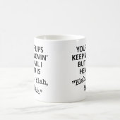 Bewegende Lips Blah Blah Funny Mug Koffiemok (Center)