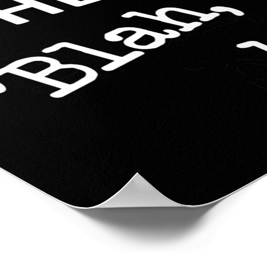 Bewegende Lips Blah Blah Funny Poster Sign (Hoek)