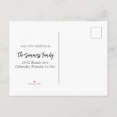 Bewegende Mededelingenboxen thuis Aankondigingskaart (Achterkant)