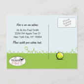 Bewegende Nieuwe Mededelingen van het Adres van We Aankondigingskaart (Achterkant)