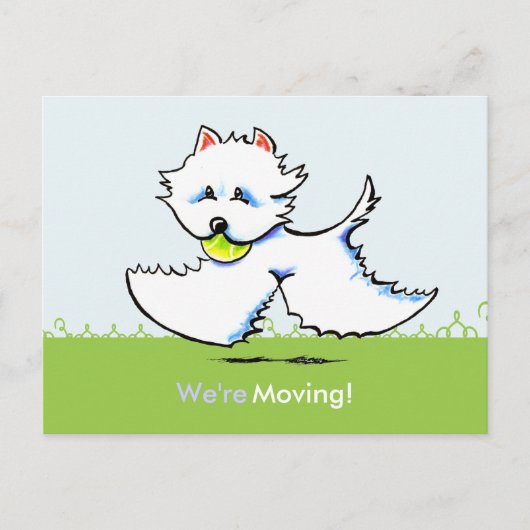 Bewegende Nieuwe Mededelingen van het Adres van We Aankondigingskaart (Voorkant)