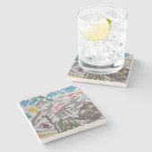 Bewegende pijn en Joy Stone Onderzetter (Zijkant)