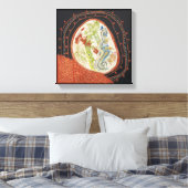 Bewegende Ruimten 1 Afdruk van het Canvas (Insitu (Slaapkamer))