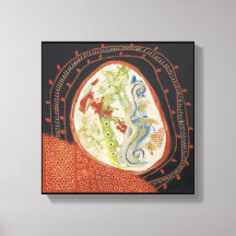 Bewegende Ruimten 1 Afdruk van het Canvas