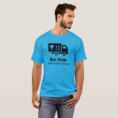  bewegende services blauw t-shirt (Voorkant volledig)