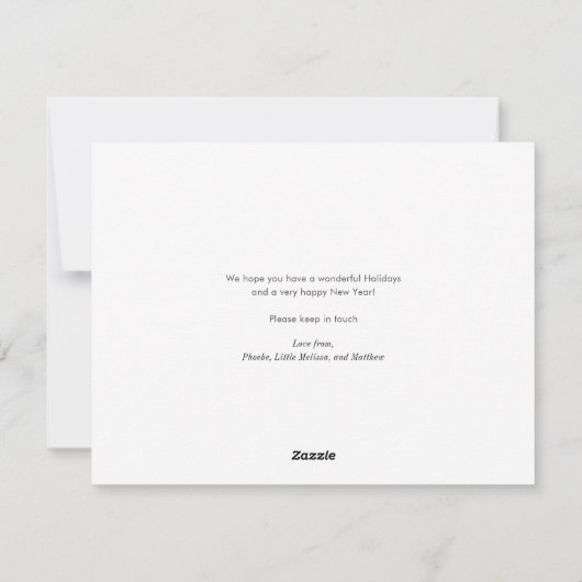 Bewegende wijziging van de Feestdagen van de Kerst Feestdagenkaart (Achterkant)