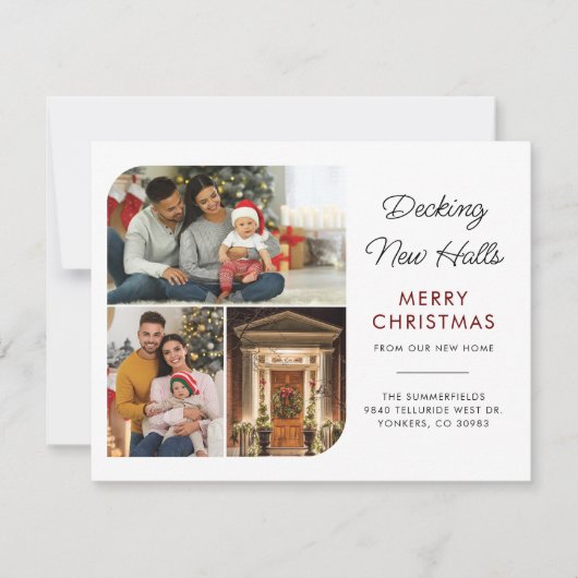 Bewegende wijziging van de Feestdagen van de Kerst Feestdagenkaart (Voorkant)